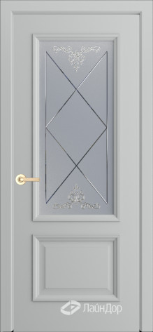 ЛайнДор Межкомнатная дверь Кантри Б7 ДО Узор, арт. 10418