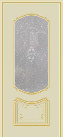 Cordondoor Межкомнатная дверь Соло В2 ПО Узор 1, арт. 10736