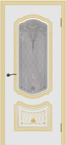 Cordondoor Межкомнатная дверь Соло Корона В3 ПО Узор 2, арт. 10908