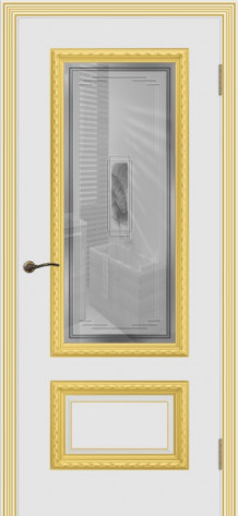 Cordondoor Межкомнатная дверь Дуэт R В1 ПО Узор 2, арт. 10919