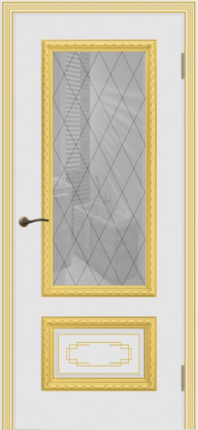 Cordondoor Межкомнатная дверь Дуэт R В2 ПО Узор 10, арт. 10926