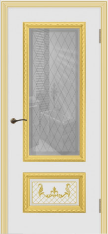 Cordondoor Межкомнатная дверь Дуэт R В3 ПО Узор 1, арт. 10928