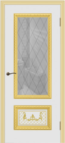 Cordondoor Межкомнатная дверь Дуэт R В3 ПО Узор 10, арт. 10931