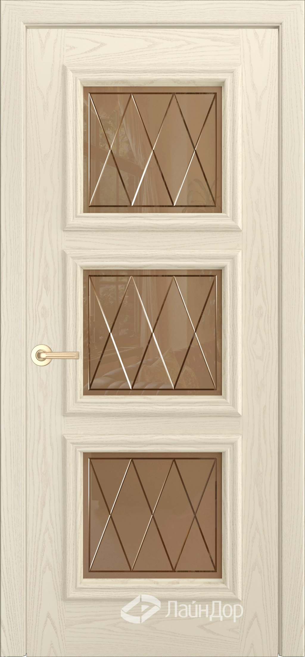 ЛайнДор Межкомнатная дверь Грация ПО Англия, арт. 10125 - фото №2