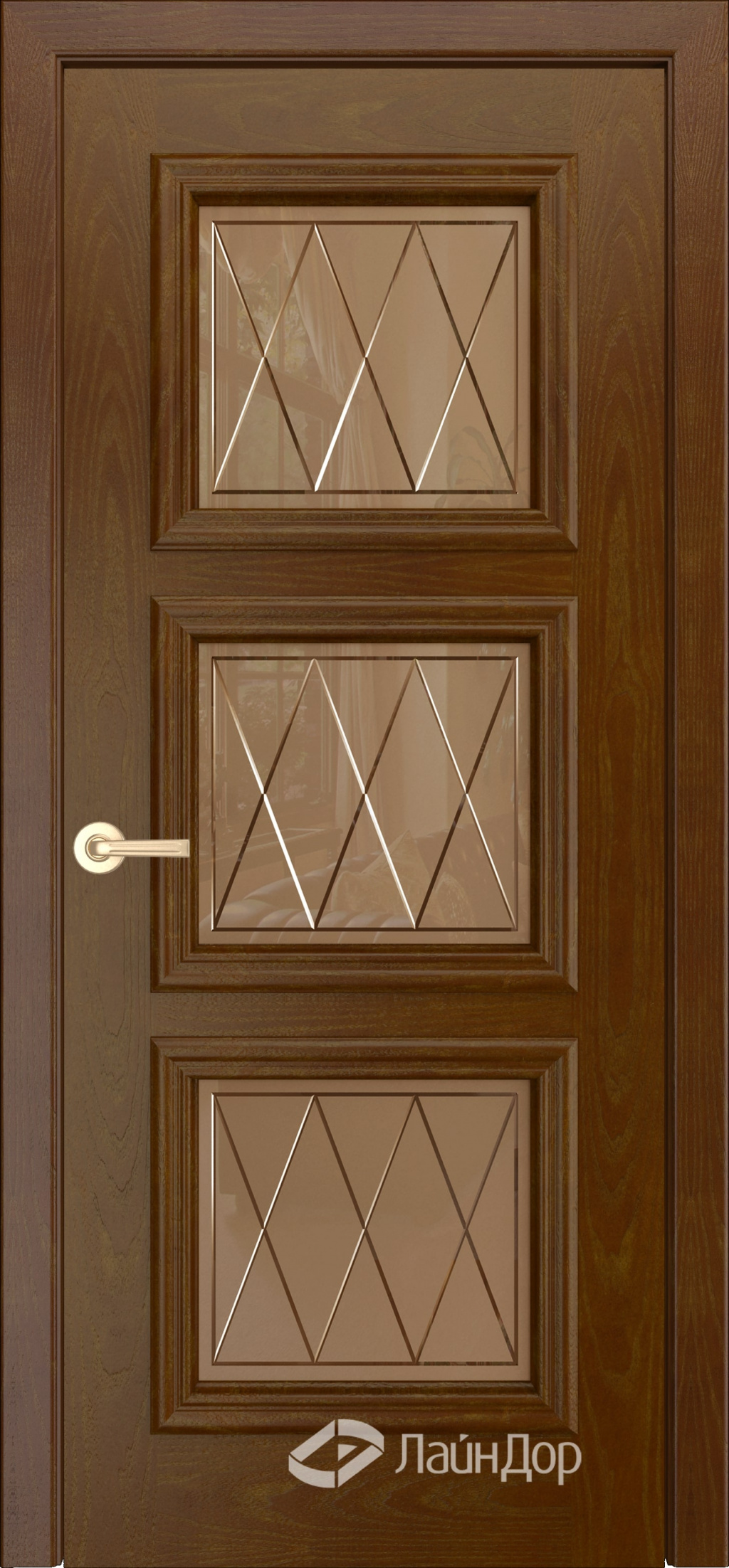 ЛайнДор Межкомнатная дверь Грация ПО Англия, арт. 10125 - фото №4