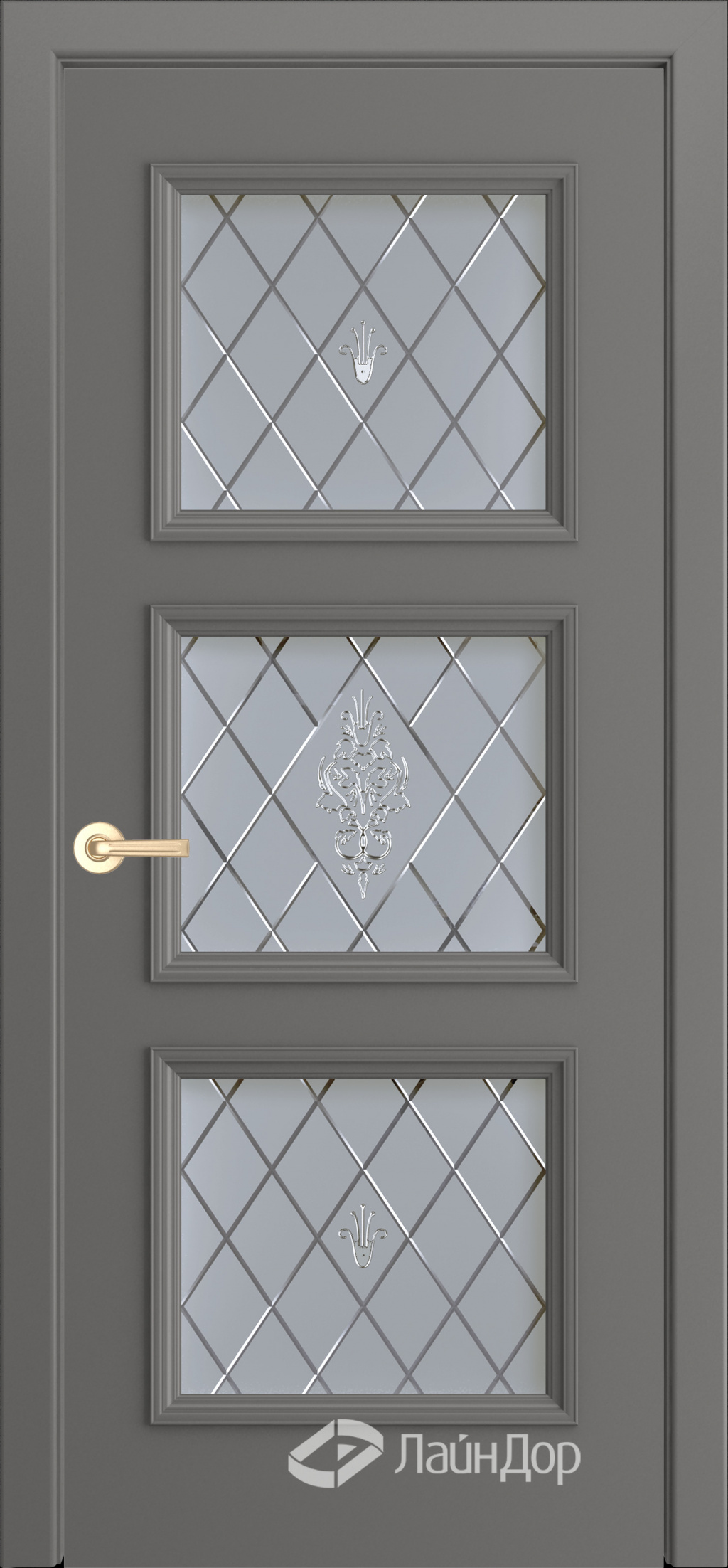 ЛайнДор Межкомнатная дверь Грация-1 Б7 ДО Лилия, арт. 10203 - фото №2