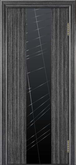 ЛайнДор Межкомнатная дверь Камелия К4 Графит, арт. 10273 - фото №3