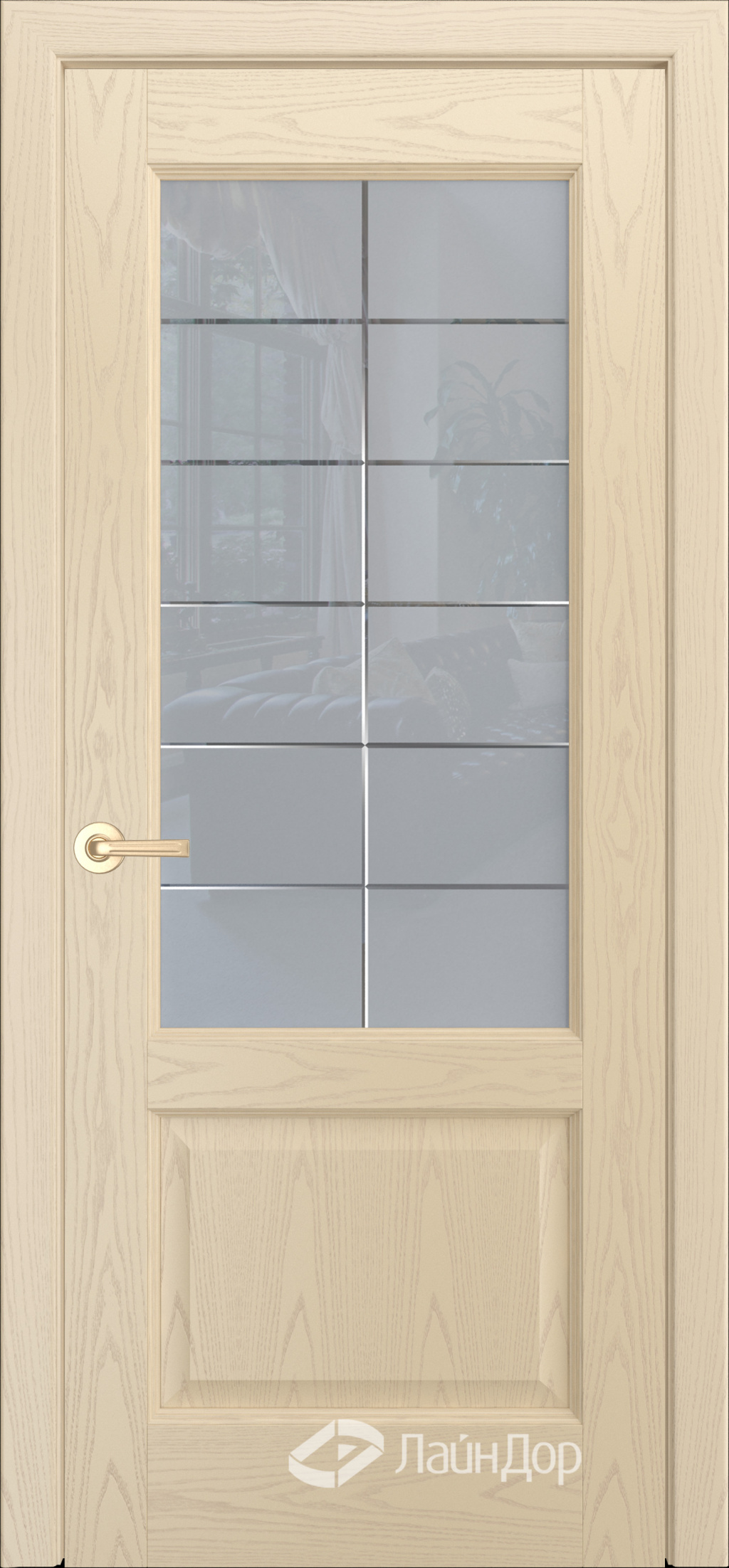 ЛайнДор Межкомнатная дверь Кантри-К ПО Лира, арт. 10357 - фото №1
