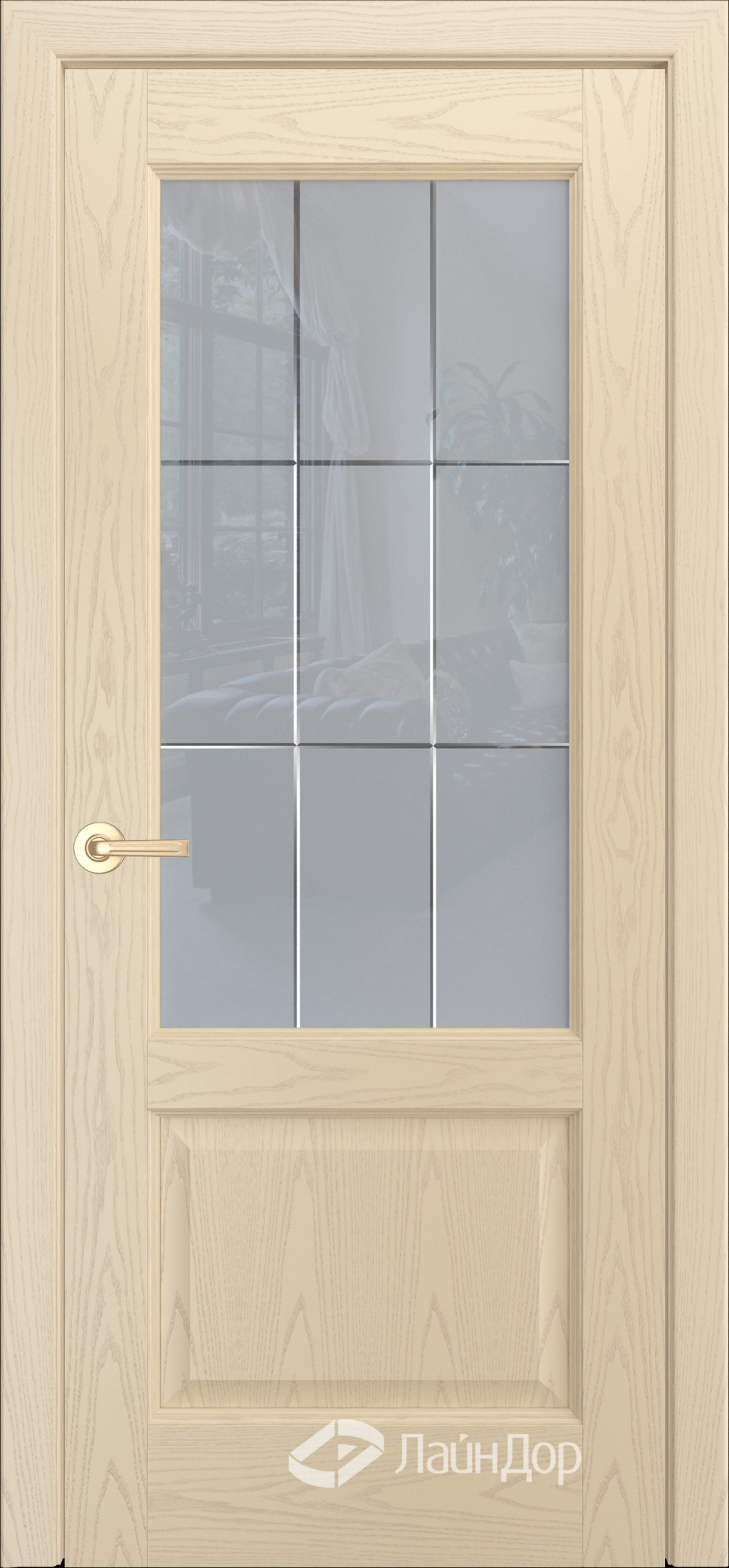 ЛайнДор Межкомнатная дверь Кантри-К ПО Решетка-2, арт. 10359 - фото №1