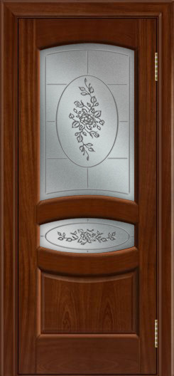 ЛайнДор Межкомнатная дверь Алина 2 ПО 3D Роза, арт. 10368 - фото №1