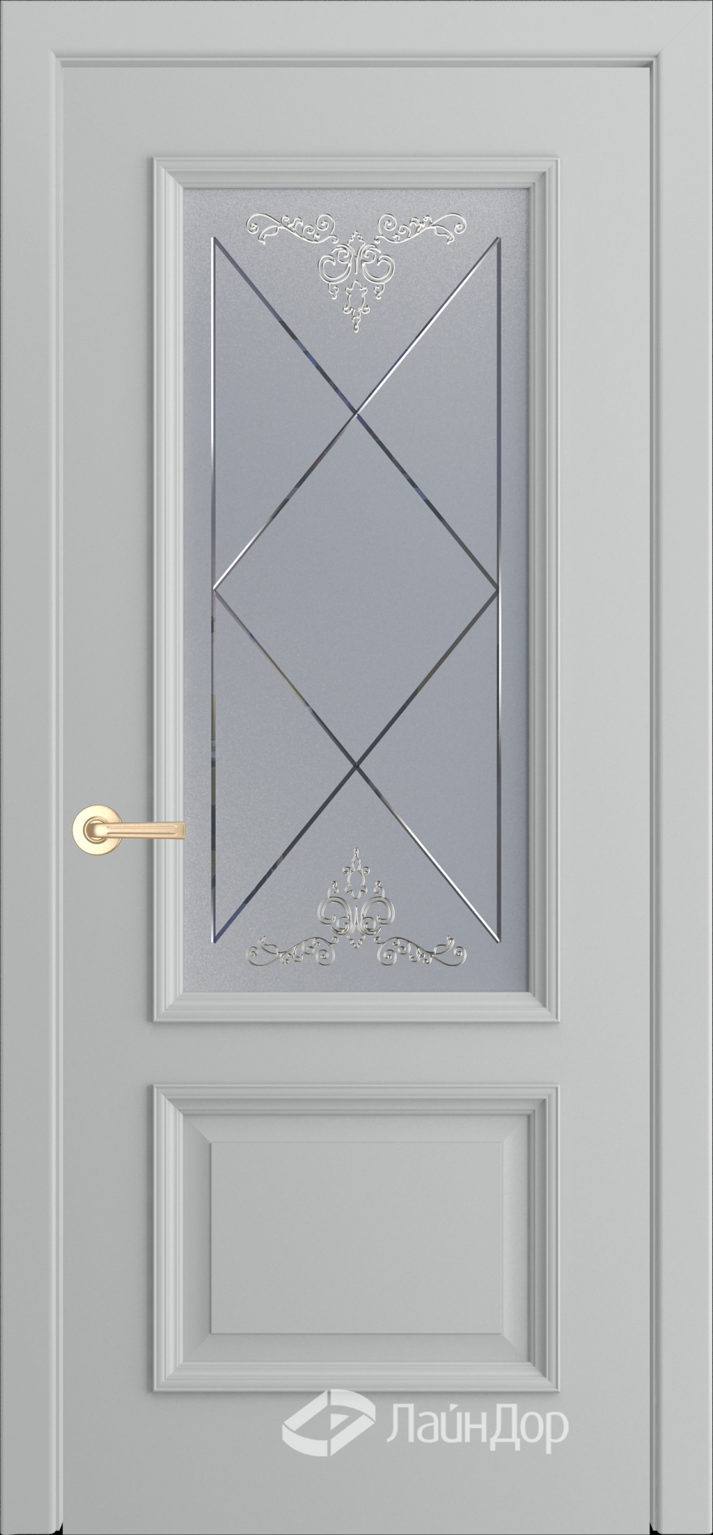 ЛайнДор Межкомнатная дверь Кантри Б7 ДО Узор, арт. 10418 - фото №1