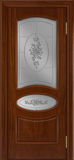 ЛайнДор Межкомнатная дверь Оливия ПО 3D Роза, арт. 10516 - фото №2