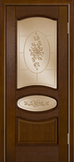 ЛайнДор Межкомнатная дверь Оливия-Л ПО 3D Роза, арт. 10520 - фото №2