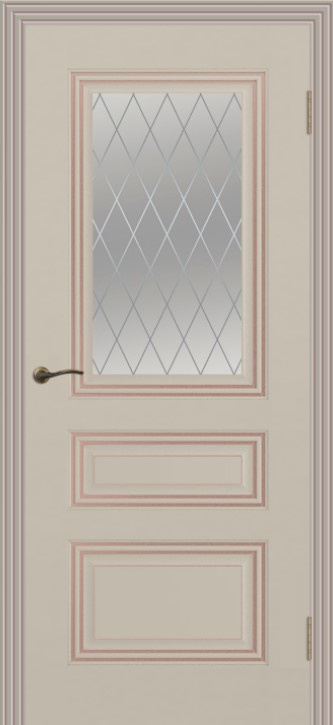 Cordondoor Межкомнатная дверь Трио В1 ПО Узор 1, арт. 10696 - фото №1