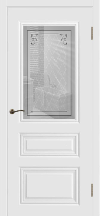 Cordondoor Межкомнатная дверь Трио В1 ПО Узор 2, арт. 10697 - фото №2
