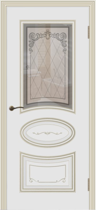 Cordondoor Межкомнатная дверь Ария В2 ПО Узор 3, арт. 10723 - фото №1