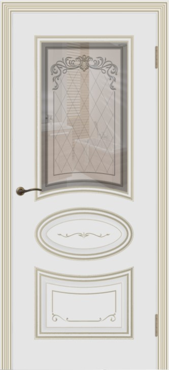 Cordondoor Межкомнатная дверь Ария В2 ПО Узор 4, арт. 10724 - фото №1