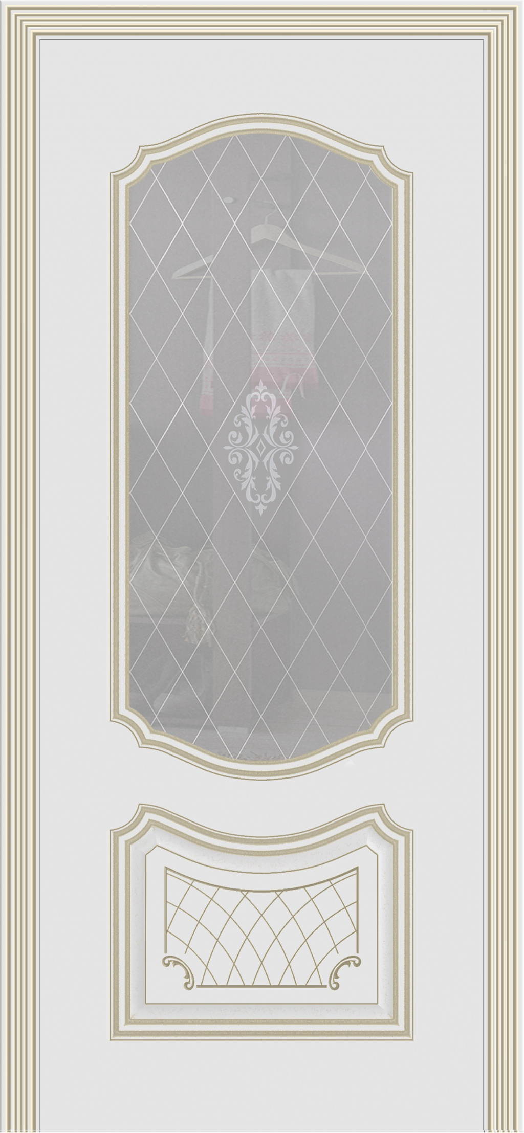 Cordondoor Межкомнатная дверь Соло В3 ПО Узор 1, арт. 10741 - фото №1