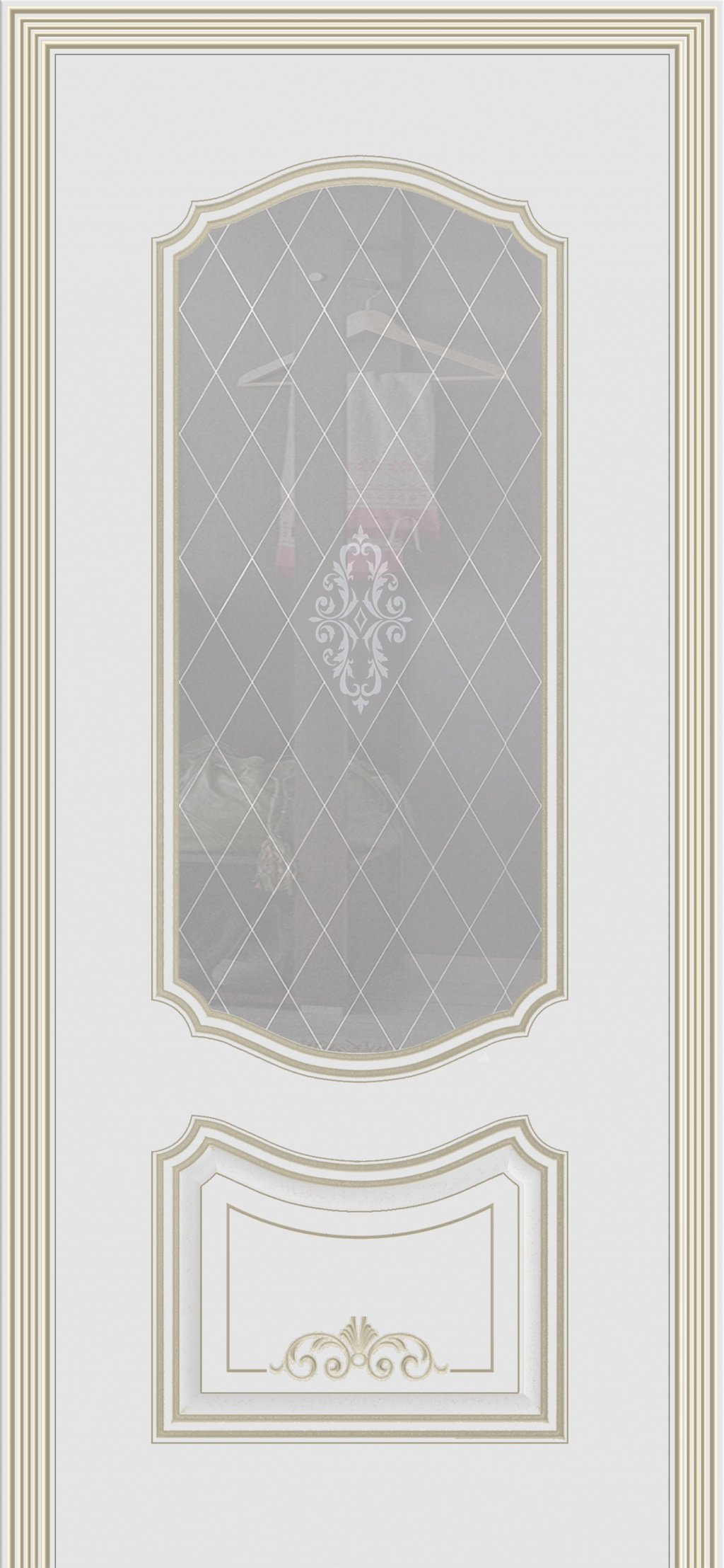Cordondoor Межкомнатная дверь Соло В4 ПО Узор 1, арт. 10746 - фото №1