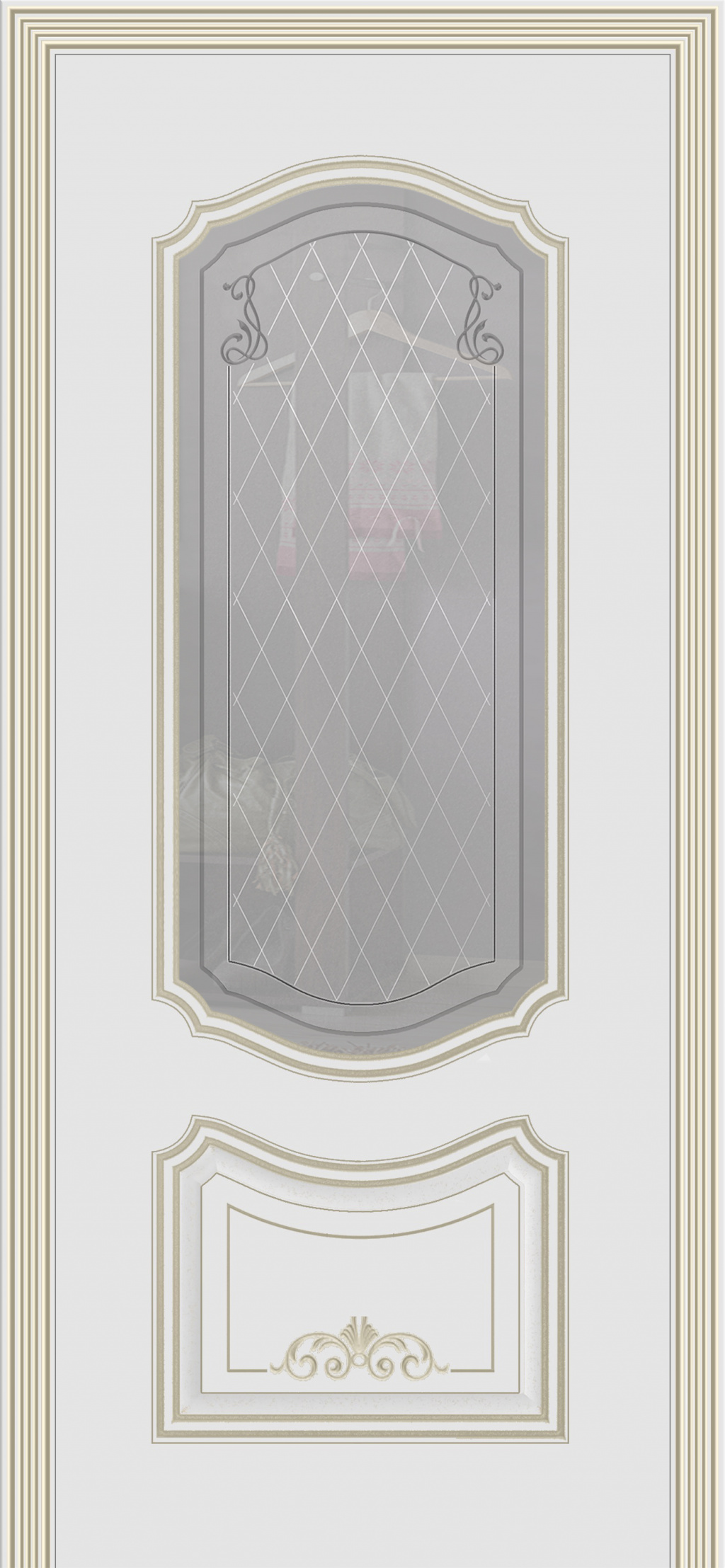 Cordondoor Межкомнатная дверь Соло В4 ПО Узор 2, арт. 10747 - фото №1