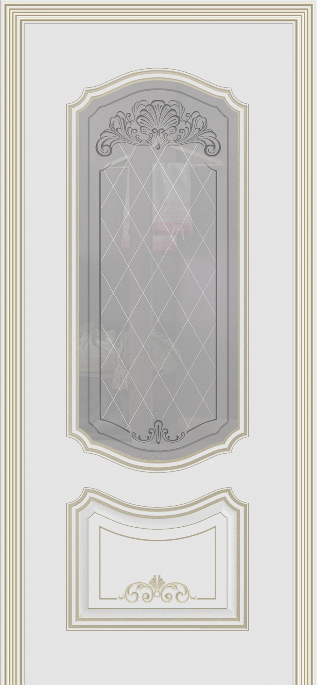 Cordondoor Межкомнатная дверь Соло В4 ПО Узор 3, арт. 10748 - фото №1