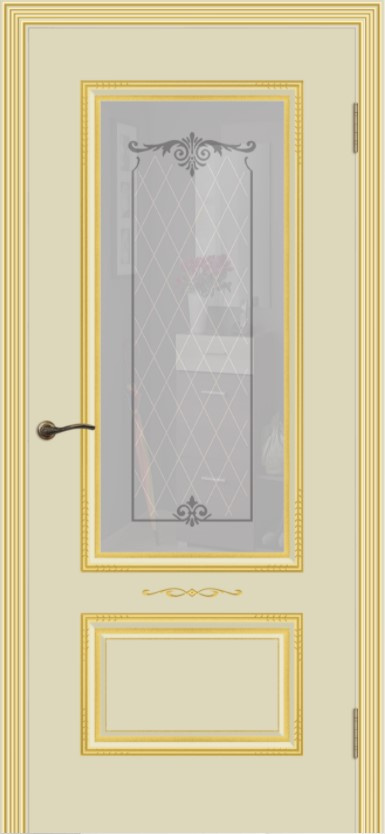 Cordondoor Межкомнатная дверь Аккорд В2 ПО Узор 2, арт. 10860 - фото №1