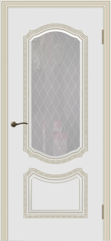 Cordondoor Межкомнатная дверь Соло Корона В1 ПО Узор 1, арт. 10904 - фото №1