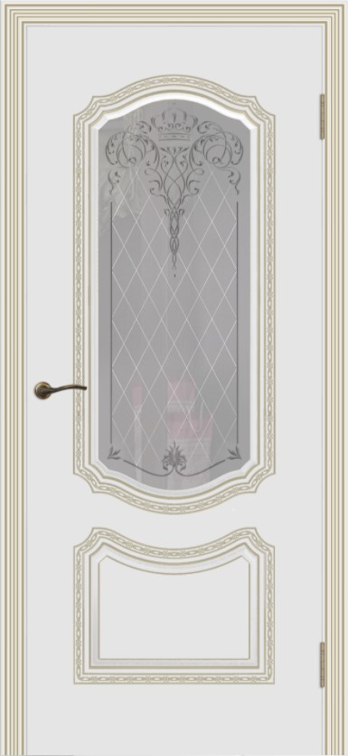 Cordondoor Межкомнатная дверь Соло Корона В1 ПО Узор 2, арт. 10905 - фото №1