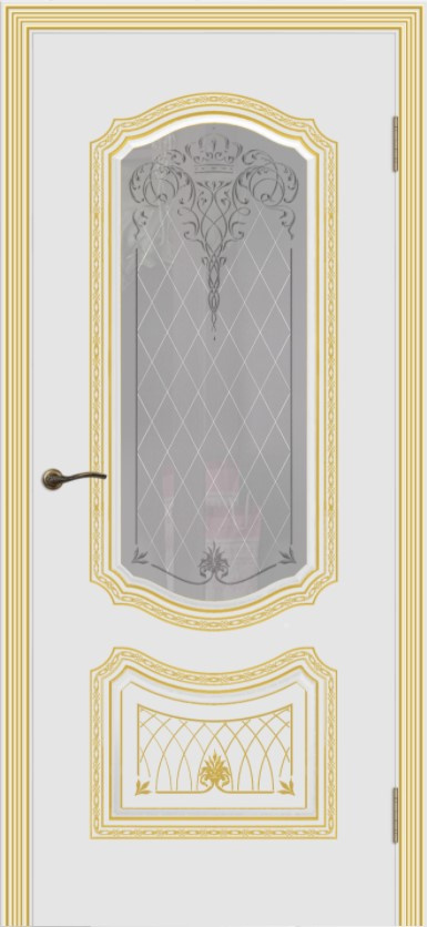 Cordondoor Межкомнатная дверь Соло Корона В3 ПО Узор 2, арт. 10908 - фото №1
