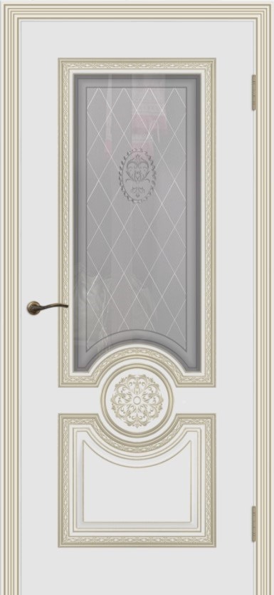 Cordondoor Межкомнатная дверь Гамма Корона В1 ПО Узор 2, арт. 10910 - фото №1